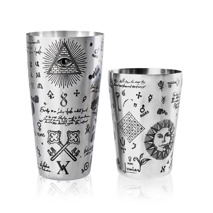 Boston Shaker Yokai Alchemy - Tin & Half Tin 18-28Oz Cor Silver L0379